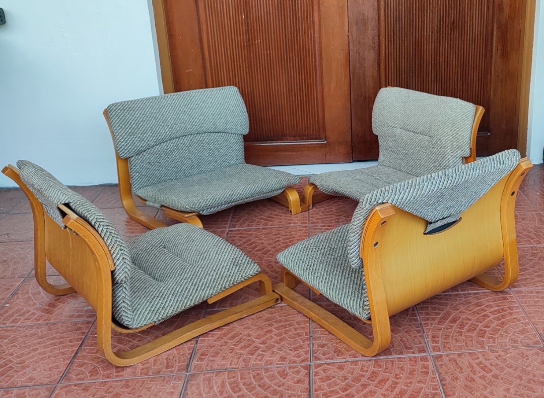 wooden floor chair, Furniture & Home Living, Furniture, Chairs on Carousell