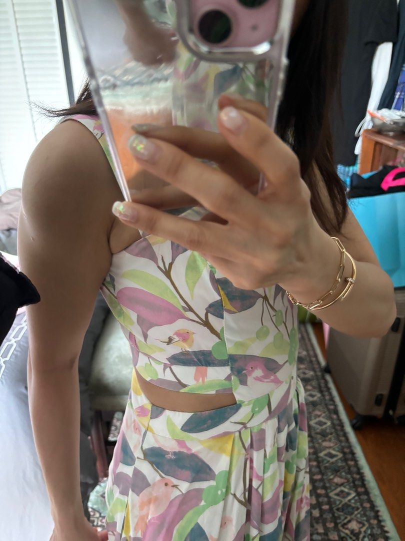 XS UK4 6 The Missing Piece Cut Out Dress Women s Fashion Dresses