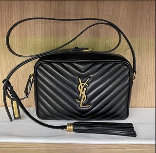 LE MONOGRAMME CAMERA BAG IN CASSANDRE CANVAS AND SMOOTH LEATHER, Saint  Laurent, YSL.com