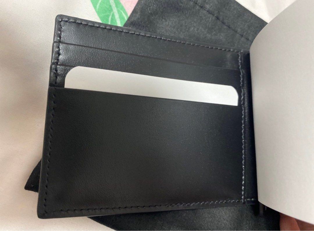 Saint Laurent Portadoll leather money clip wallet - ShopStyle