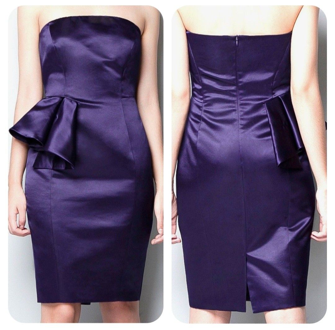 Zara Cocktail Strapless Short Dress (Category: Dresses) located in Taguig. Submitted by emeyx (Listing ID 1262485690, Image 1). Description: Brand new with tag Size M Bought here Unfortunately, it is not my size - no when worn photos Payment method: BPI or GCash SF to be shouldered by buyer.