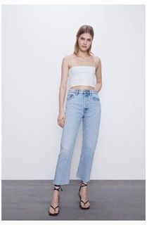 Zara Straight HW Jeans
