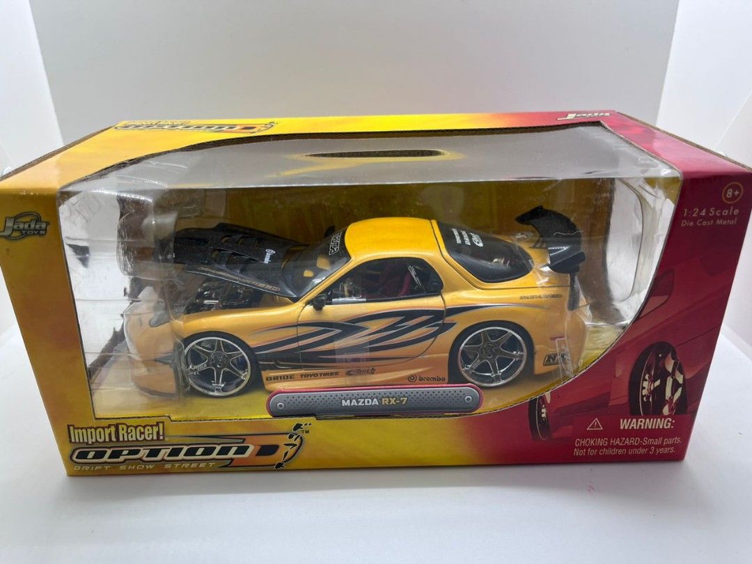 1:24 Mazda RX-7 Import Racer Option D by Jada Toys, Hobbies & Toys