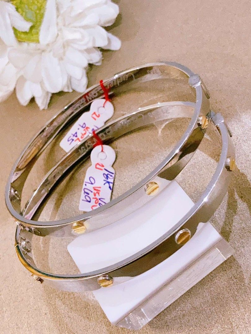 Cartier bracelet two tone discount