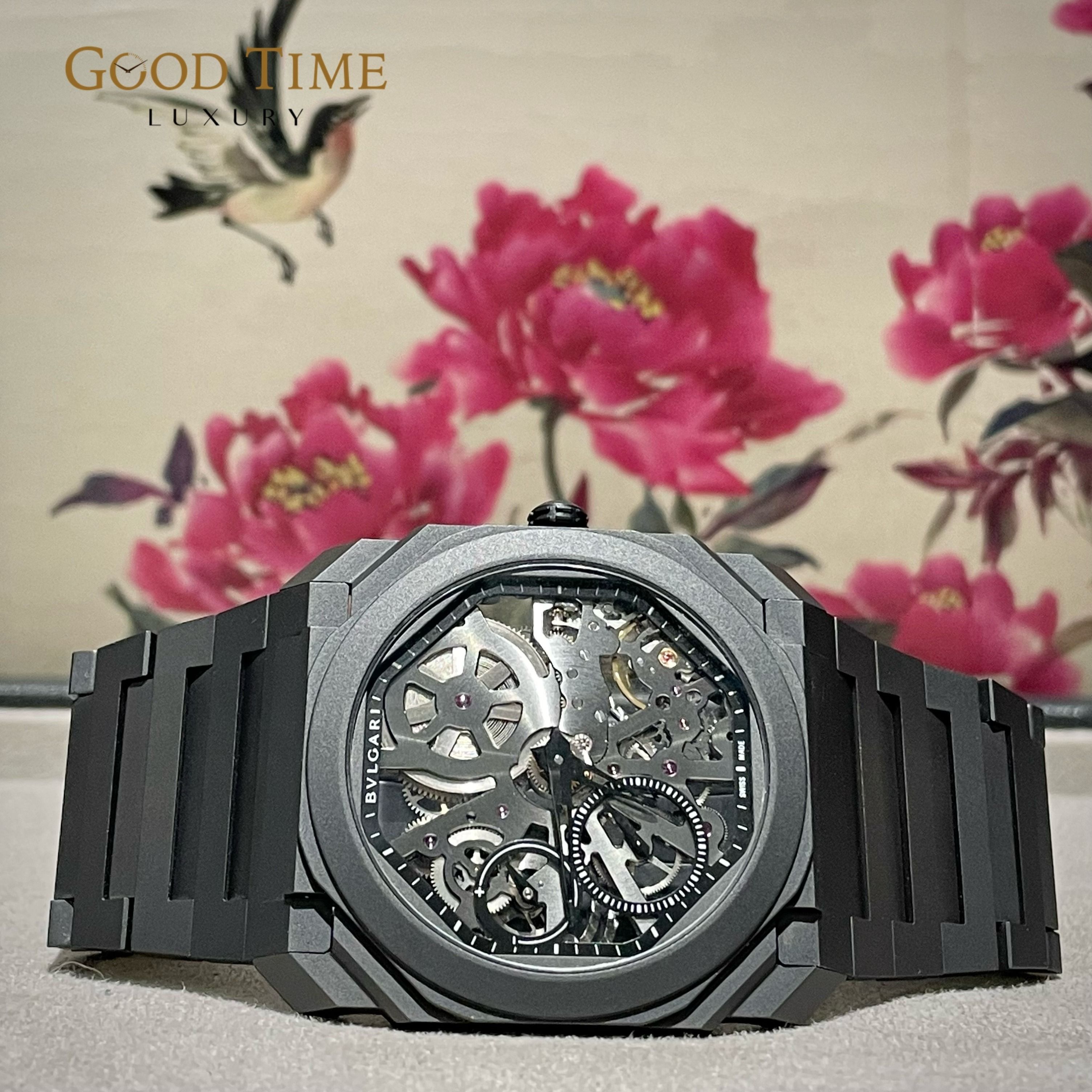 Bvlgari discount skeleton watch