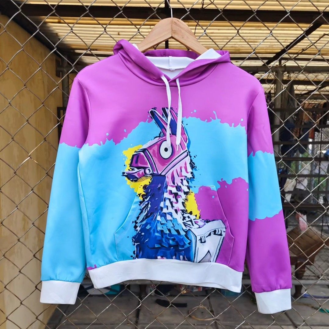 3D Fortnite Llama Hoodie for Kids