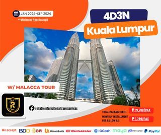 4D3N KUALA LUMPUR PACKAGE WITH MALACCA TOUR