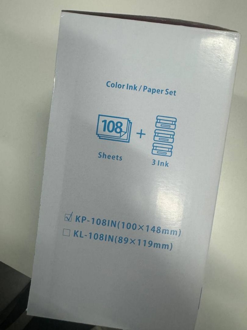 Ink Cartridge Photo Paper Compatible for Canon KP-108IN 3Ink