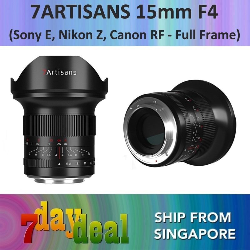 7Artisans 15mm f/4 Wide Angle Full Frame Lens (Sony E, Nikon Z, Canon RF)628638352821791112