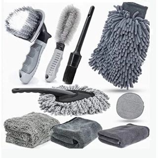  SGCB Pro Microfiber Wheel Brush kit, Synthetic Woolies