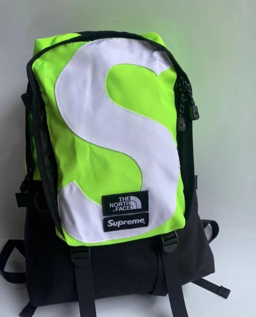 Supreme North Face S Logo Backpack Lime-