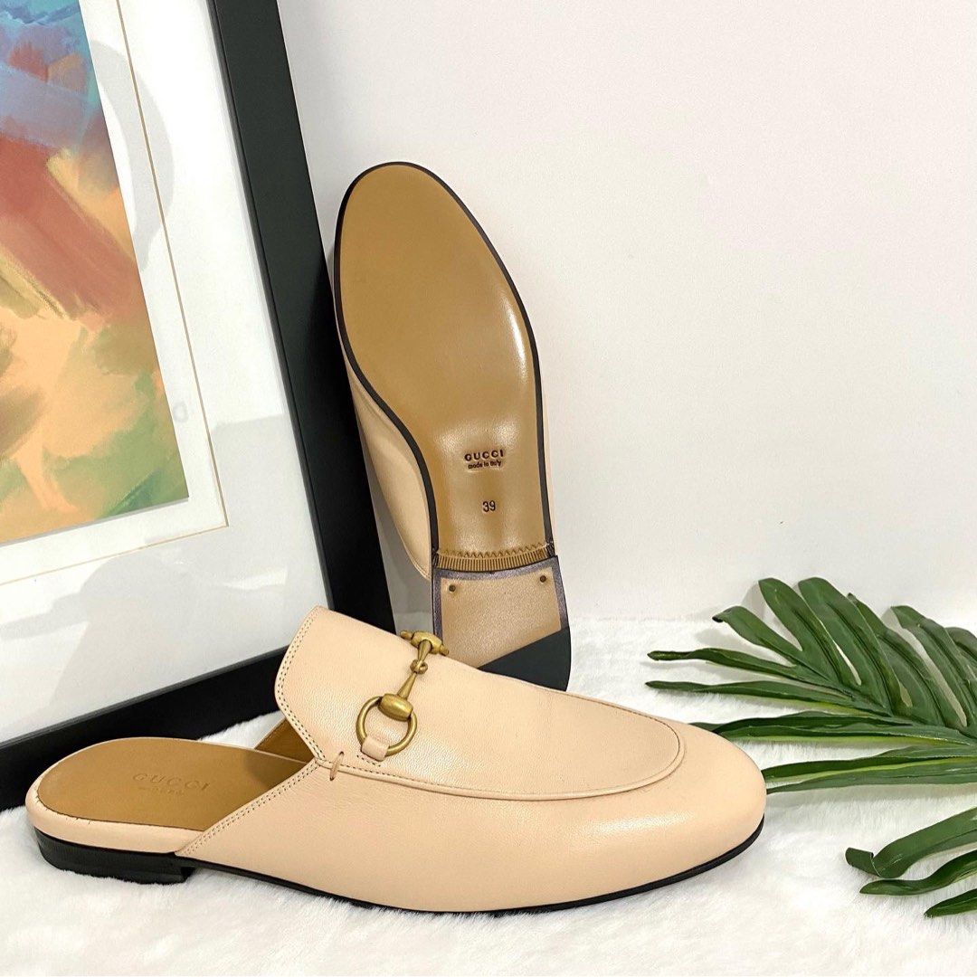 Gucci beige princetown slippers shop