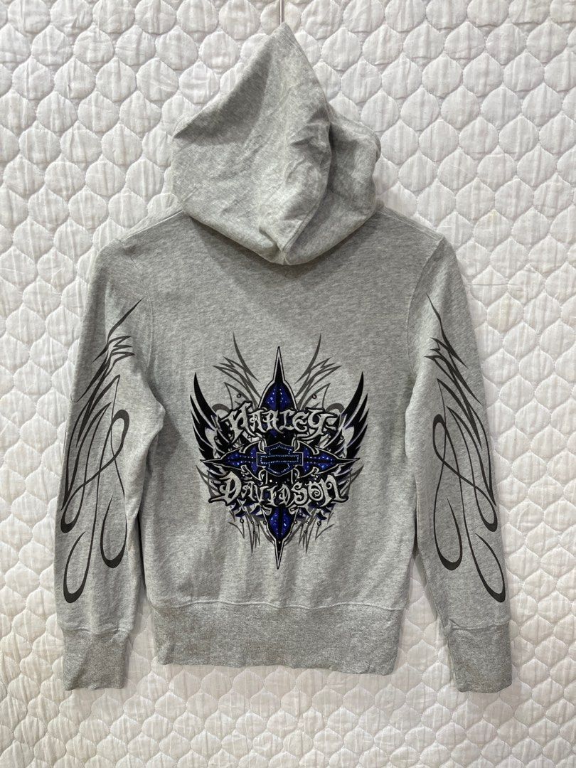A 2 . HARLEY DAVIDSON HOODIE SWEATER Women s Fashion Coats