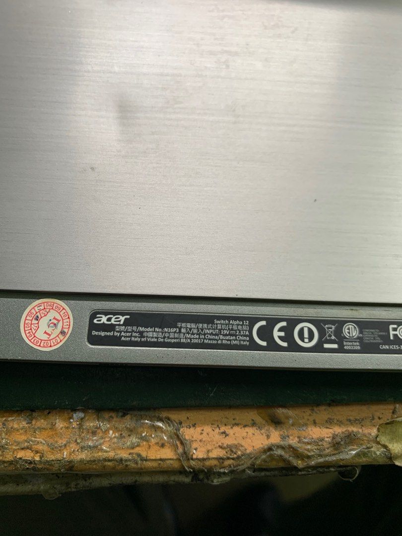 Acer switch Alpha 12 N16P3 battery, Computers & Tech, Parts