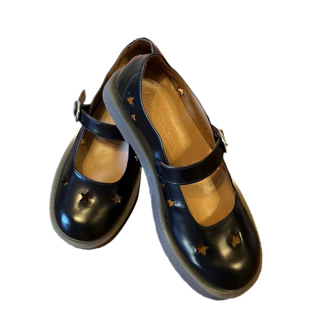 Acne Studios LEATHER MARY JANE PUMPS - tracemed.com.br