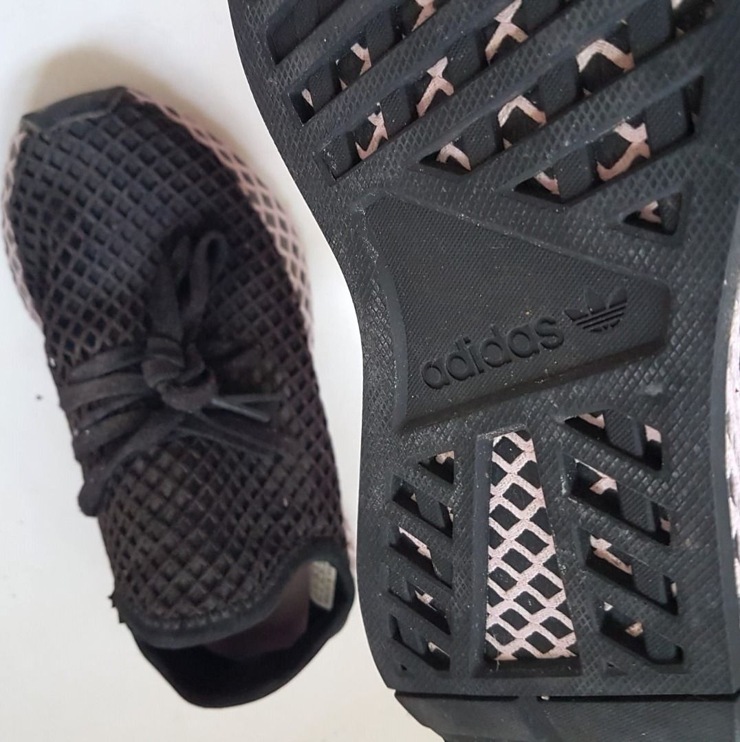 Adidas Designer Sneakers US 5.5 UK 4 EU 36 2 3 Adidas Deerupt Running Shoes Core Black Cult Street Fashion Original Active Lifestyle Gym