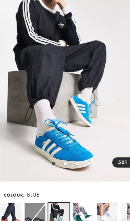 Gazelle discount trainers blue
