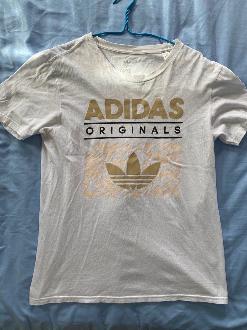 Adidas white shirt Women s Fashion Tops Shirts on Carousell