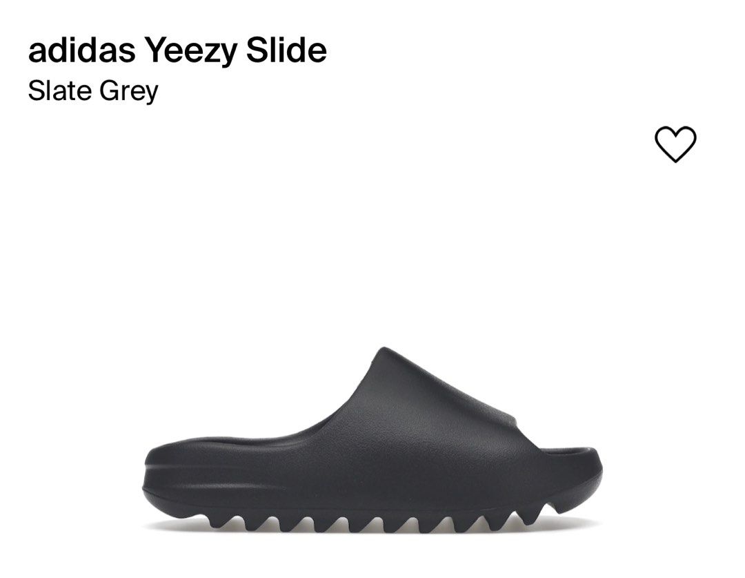 Adidas Yeezy Slide Slate grey 深灰色ID2350 brand new, 其他, 其他