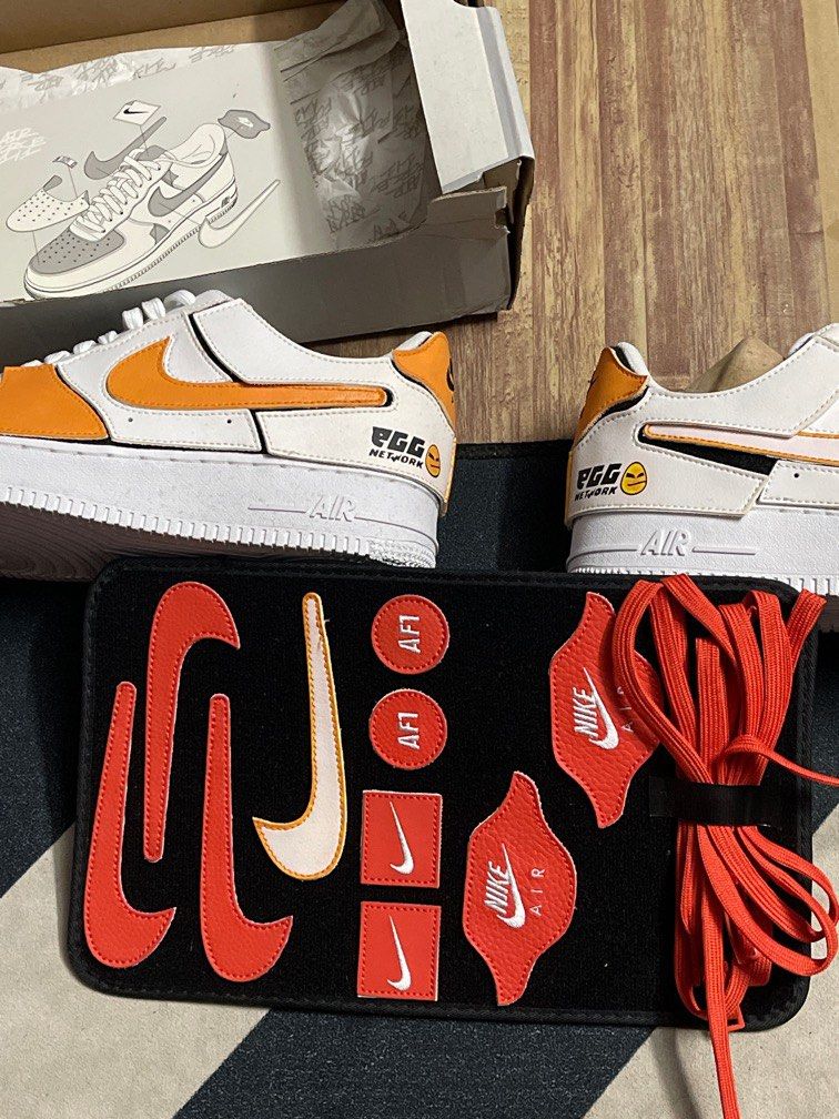 Air force 1 orange et noir deals
