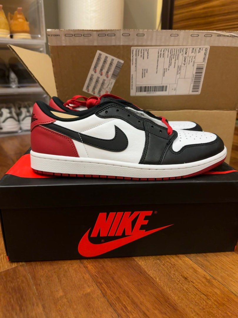 aj1 low black toe