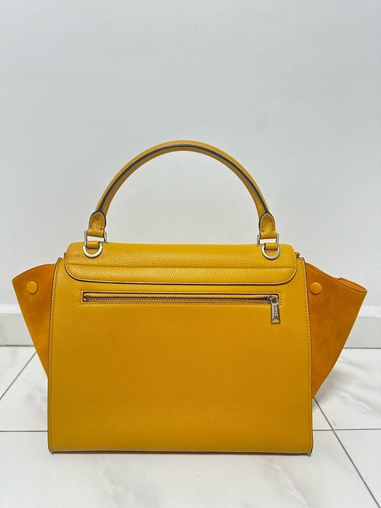 Authentic Celine Trapeze Mustard Yellow