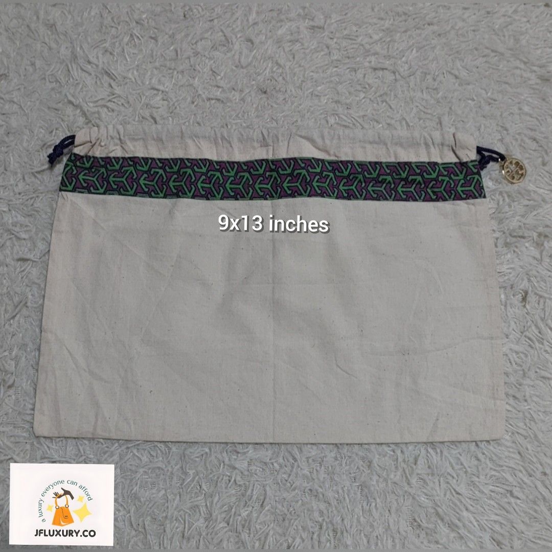 Authentic Toty Burch dust bag 9x13 inches (Category: Luxury Bags & Wallets) located in Manila. Submitted by jfluxury.co (Listing ID 1262497165, Image 1). Description: excellent condition no flaws bought in Japan 🇯🇵 💯% Authentic. 😊 Money back guarantee. 😊 Clean and ready to use na po.