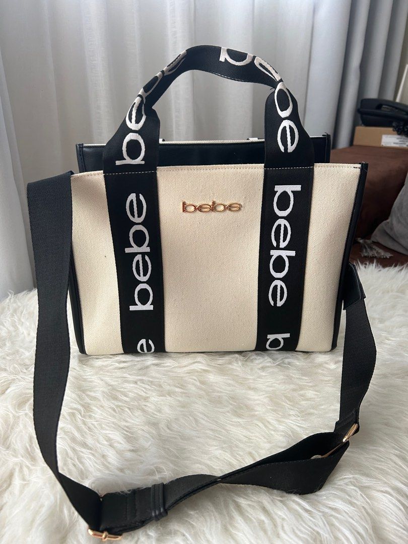 Bebe black clearance tote bag