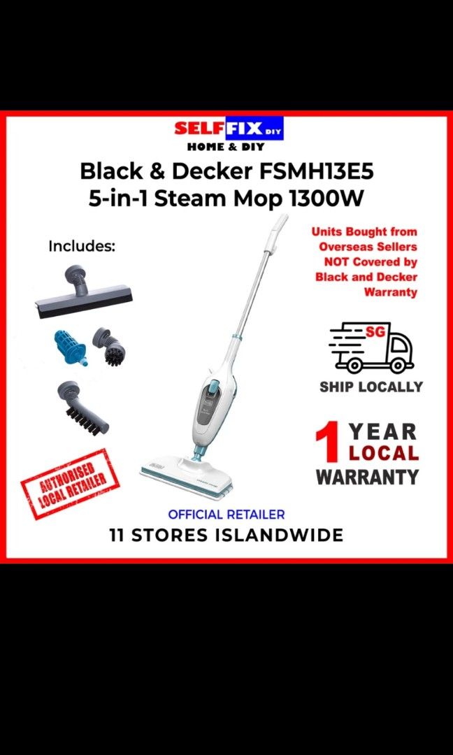 Black & Decker Steam Mop, TV & Home Appliances, Vacuum Cleaner &  Housekeeping on Carousell
