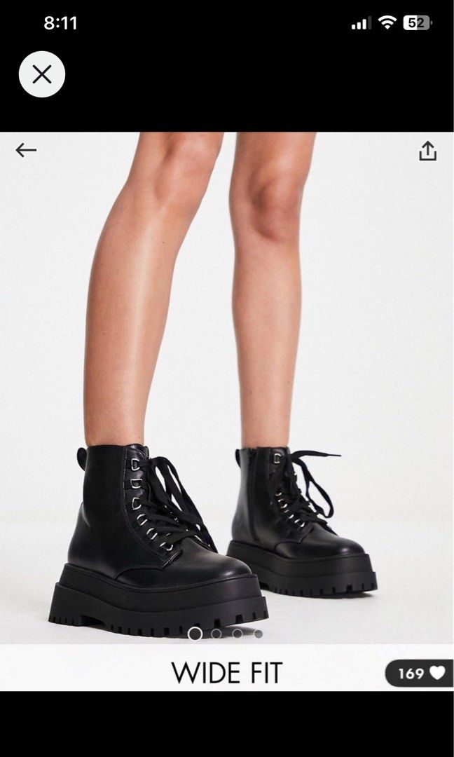 Chunky boots shop lace up