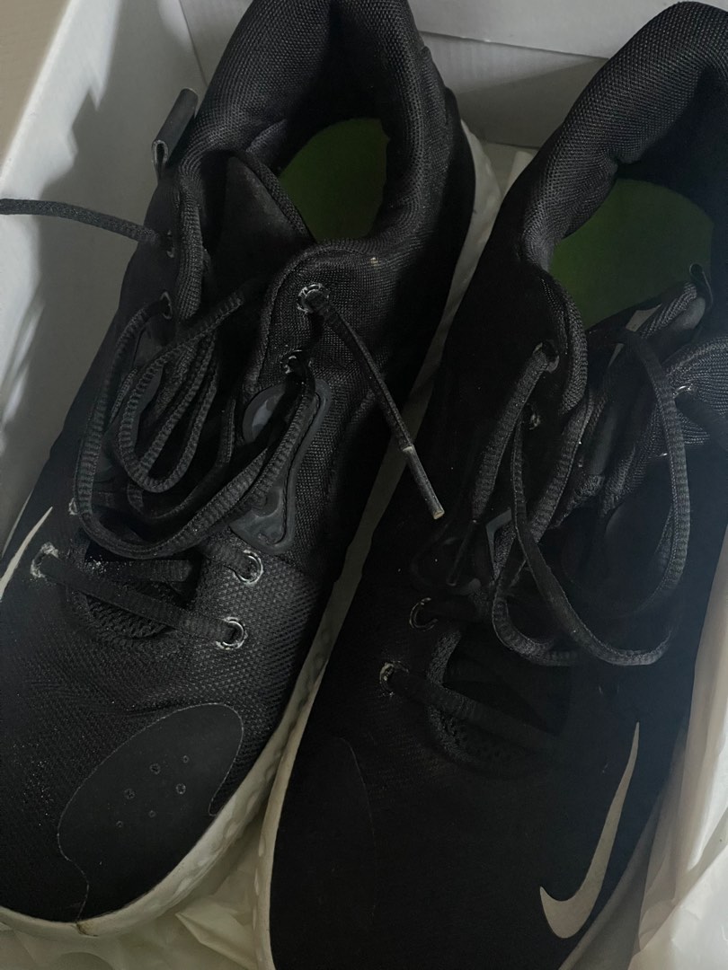 All black nike running shoes mens best sale