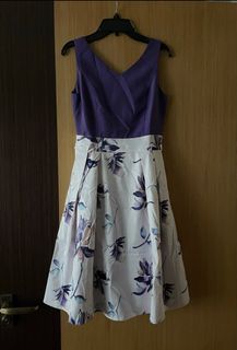 BNWT Intoxiquette Purple Floral Dress in XS