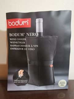 BODUM NERO wine drink party cooler portable lightweight OFF WHITE ECRU