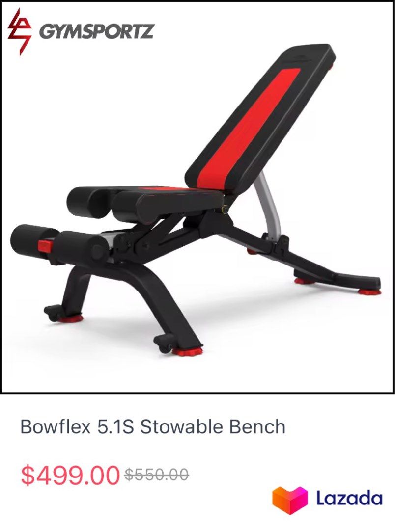 Bowflex stowable hotsell bench