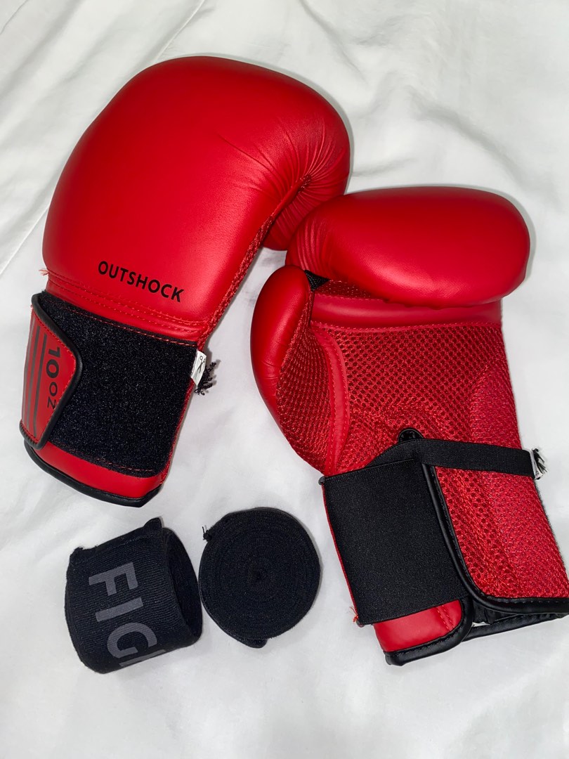 Boxing Gloves + Hand Wraps, Sports Equipment, Other Sports Equipment