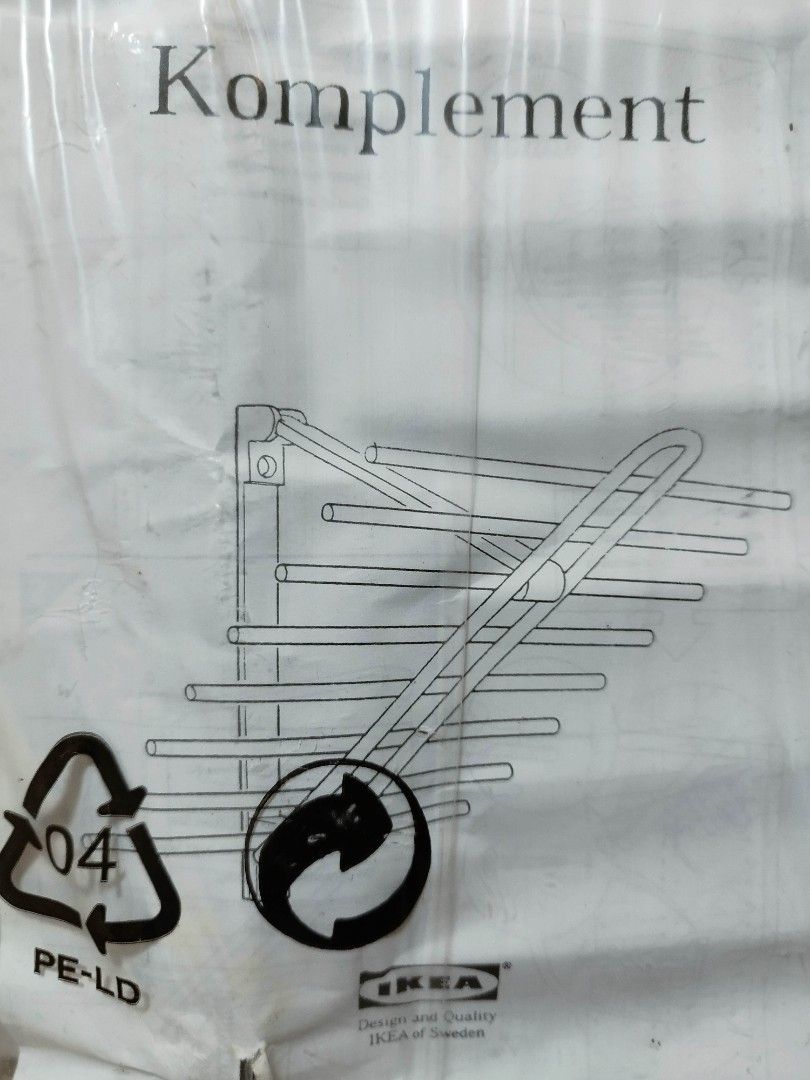 Brand new IKEA KOMPLEMENT foldable metal organizer rack for socks