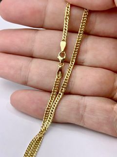 Brand new k18 japan gold anklet size 10”