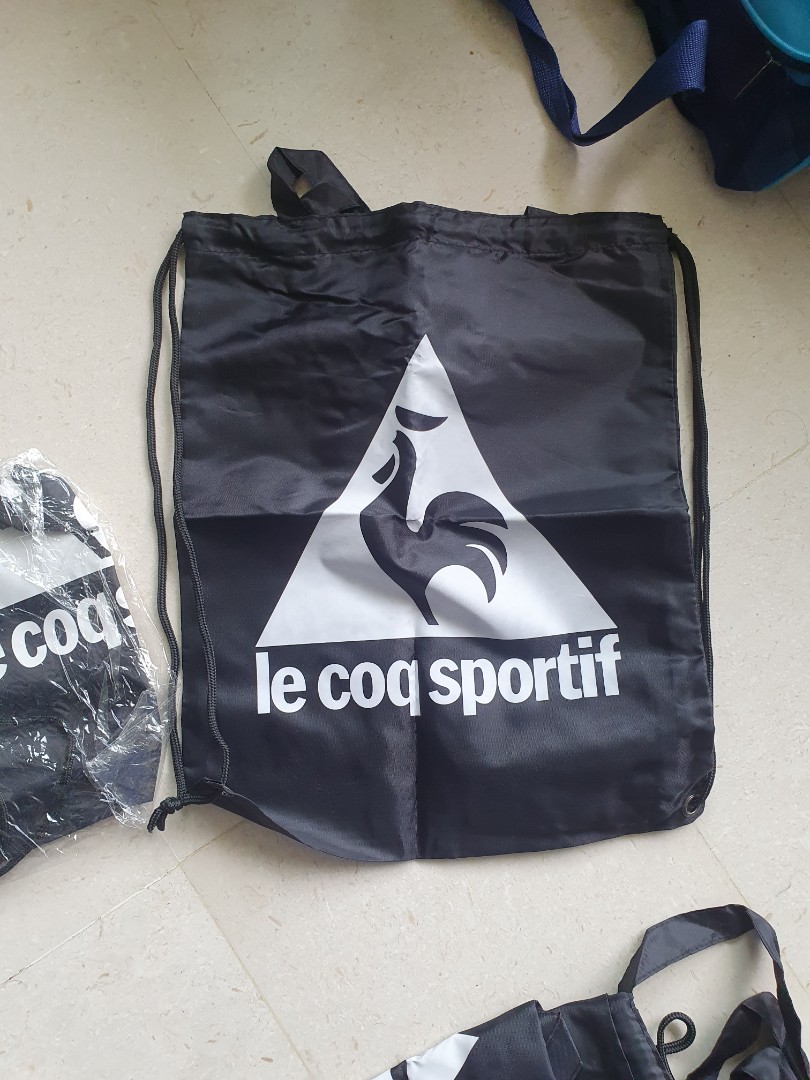 Brand new Le coq sportif tote bag /draw string bag, Men's Fashion, Bags ...