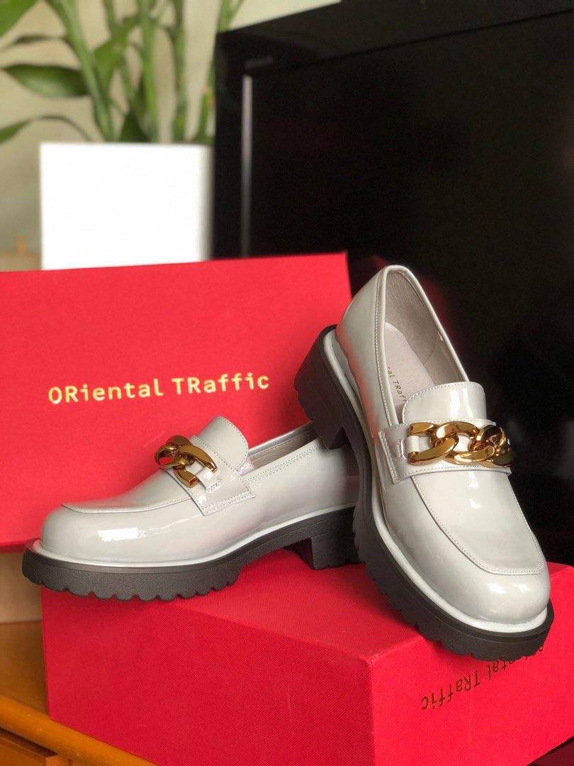 Red platform loafers on sale