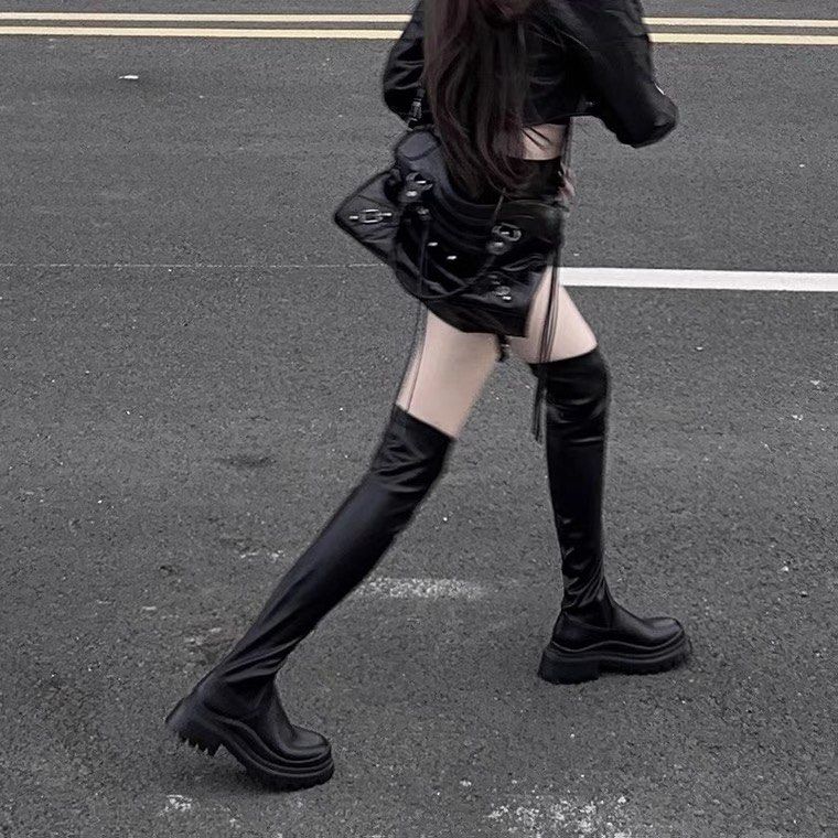 New thigh high boots hot sale
