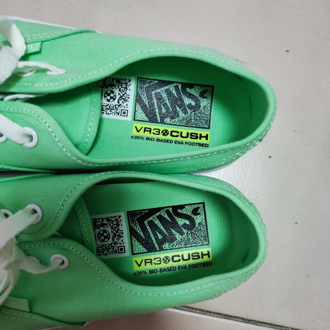 Bright Green Vans Authentic VR3 UK 4 EU 36.5 37