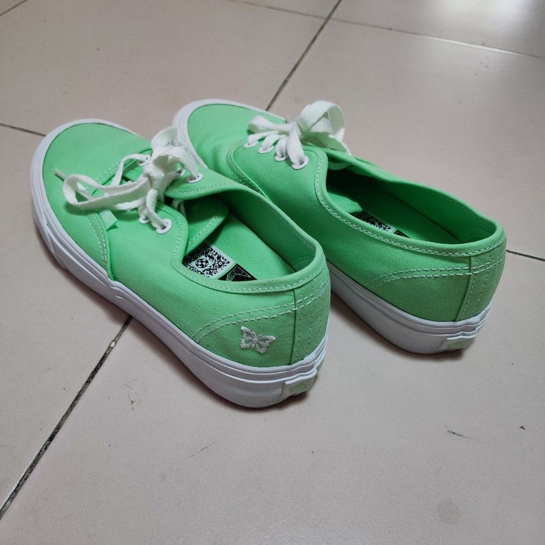 Bright Green Vans Authentic VR3 UK 4 EU 36.5 37