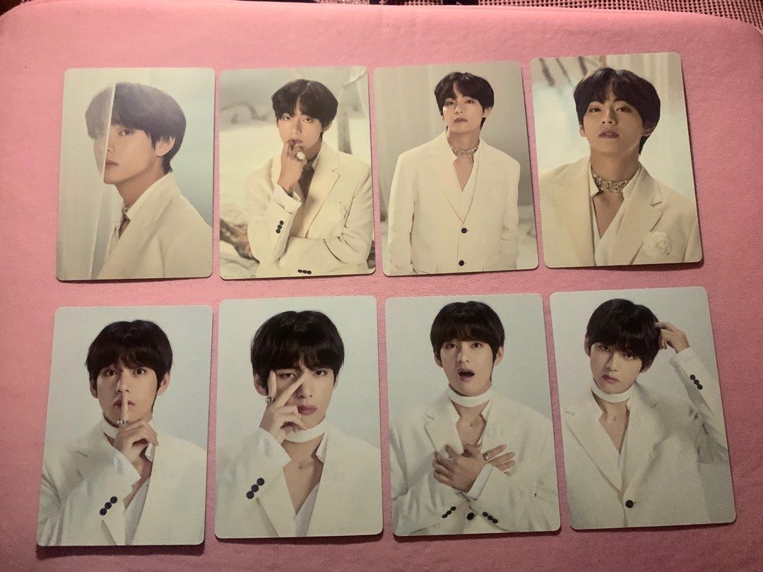 BTS Kim Taehyung MOTS Tour mini pc set (Category: K-Wave Merchandise) located in Makati City. Submitted by bebedenn (Listing ID 1262613382, Image 1). Description: WTS LFB BTS PH Official Mint condition MOP: Gcash/BDO MOD: Ggx/S co.