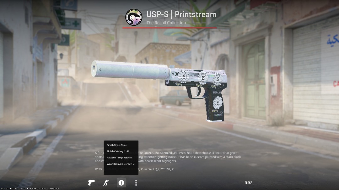 (BUFF Price) CSGO CS2 USPS Printstream FT, Video Gaming, Gaming