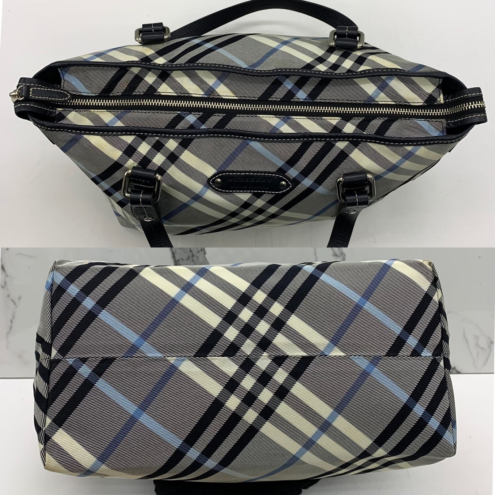 BURBERRY BLUE LABEL✳︎ブラック　モカバー バーバリー ブルーレーベルBURBERRY BLUE LABEL バイアスノバチェック