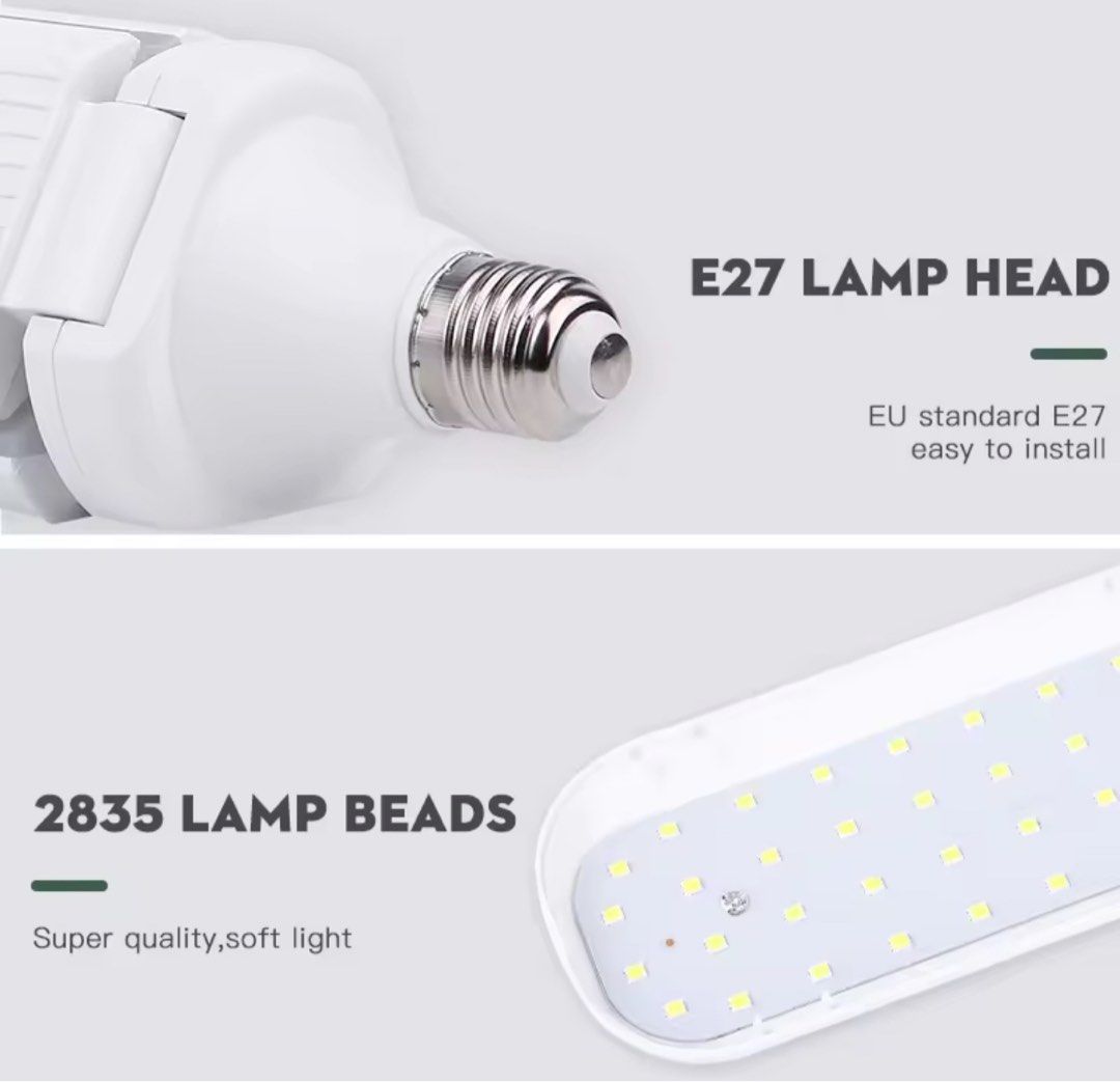 Ceiling light (Category: Lighting) located in Singapore. Submitted by rocky0545 (Listing ID 1262557607, Image 2). Description: -Foldable LED Ceiling Lights 220V 45W Led Lights Bulb -Fan Blade Shape -Pre Order Item, Receive in 10 days -Meet up or delivery to your doorstep -If delivery method, delivery fee SGD 2.2 will be applied via Singpost.