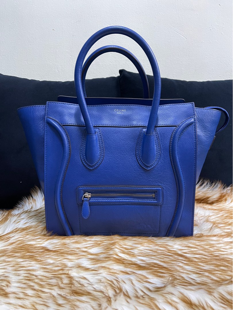 Celine micro luggage outlet blue