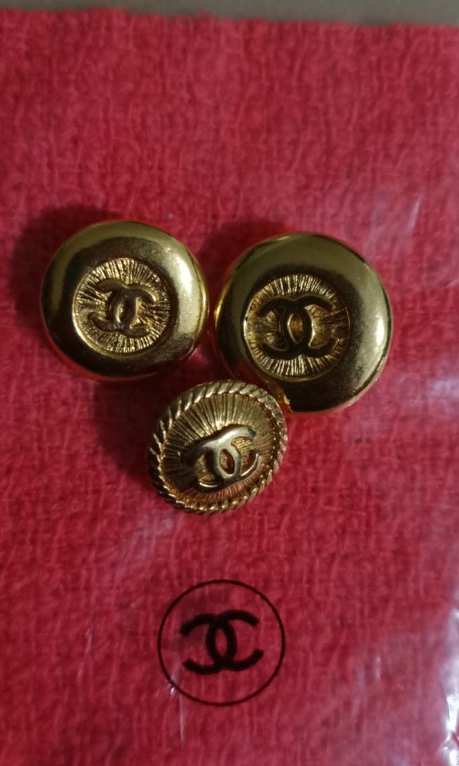 Chanel buttons, Luxury, Apparel on Carousell