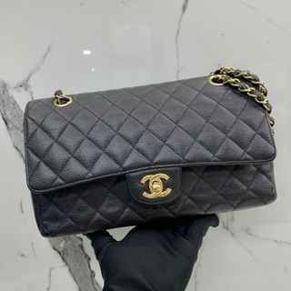 Brand New Chanel Jewelry Box with tag Black Leather ref.158652