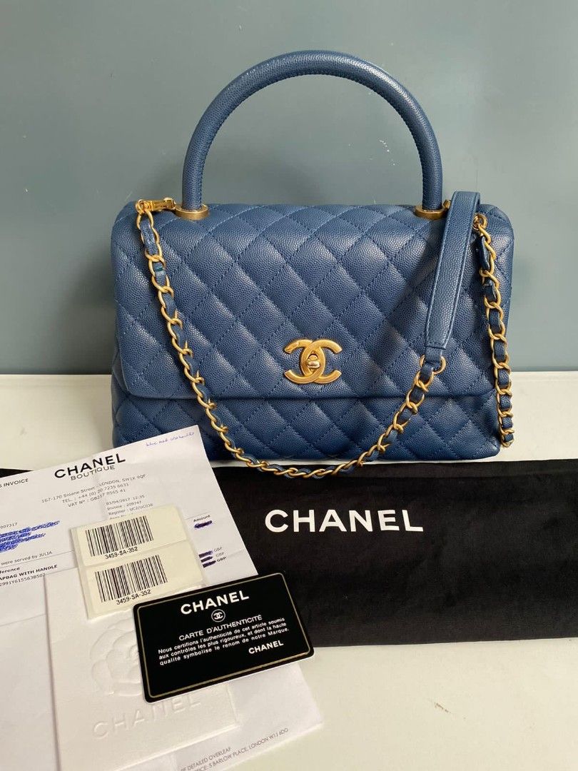 Chanel coco handle medium, Barang Mewah, Tas & Dompet di Carousell